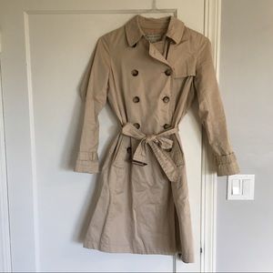 Classic khaki trench coat from Banana Republic